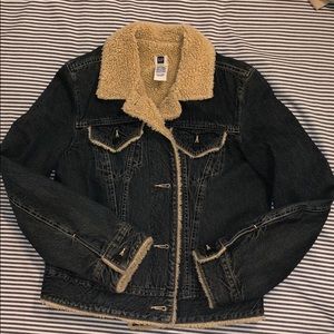 Vintage GAP Sherpa lined jean jacket